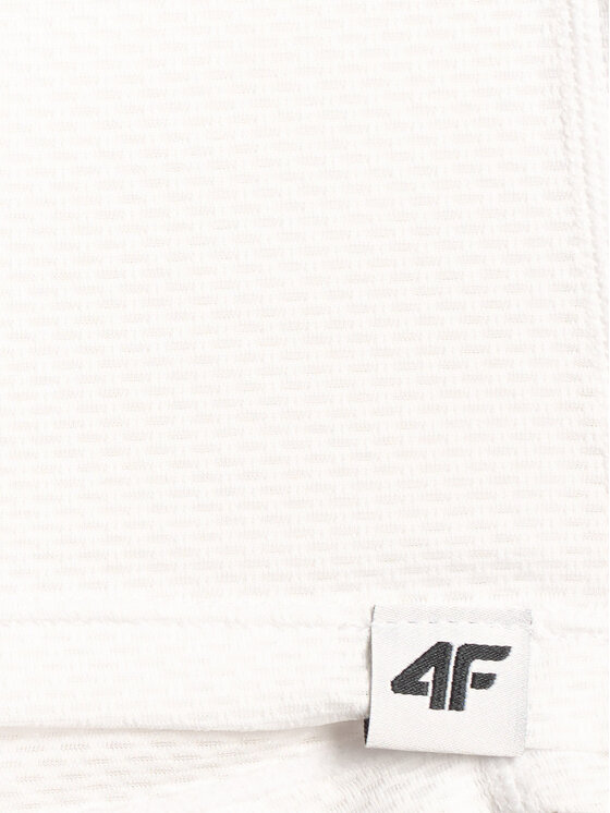 4F 4F Koszulka rowerowa ALTERNATIVE PATH Biały Slim Fit