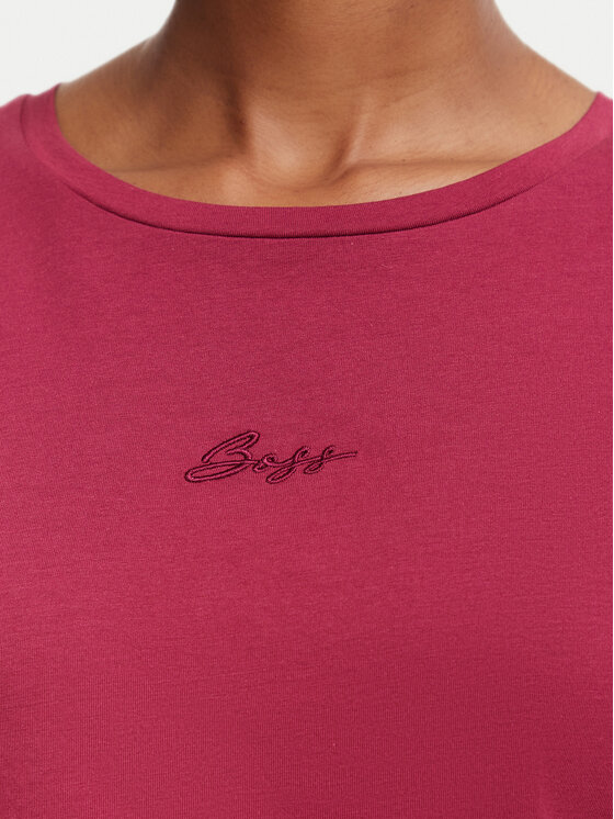 BOSS BOSS Тишърт C_Elove 50554696 Тъмночервен Slim Fit