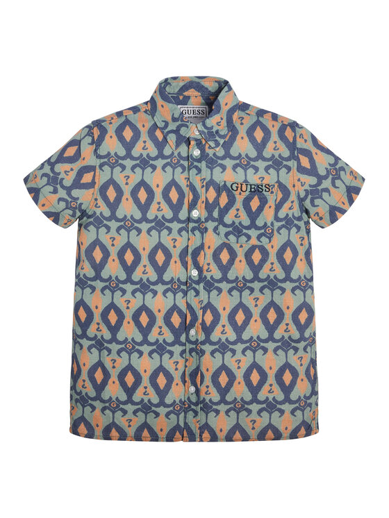 Guess Guess Cămașă L3GH02 WFBT0 Albastru Regular Fit