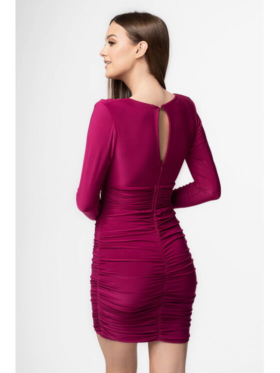 Aurora Aurora Šaty Adria fuksja Fialová Slim Fit