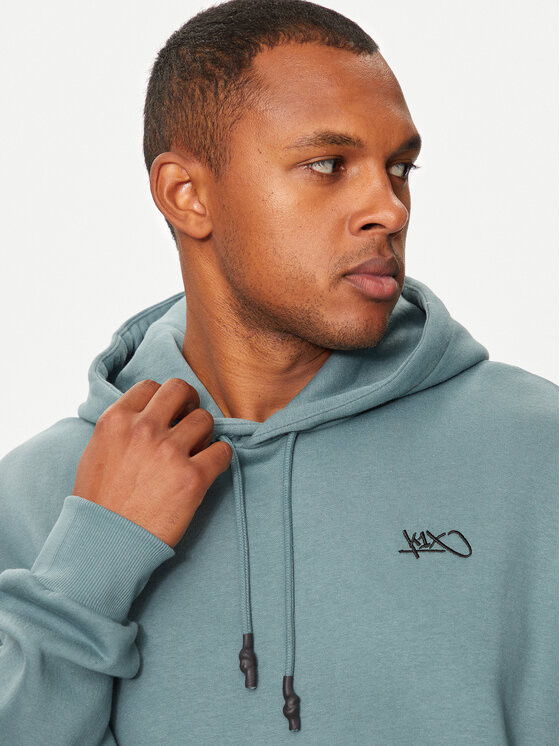 K1X K1X Majica dugih rukava Logo 60210135 Zelena Relaxed Fit