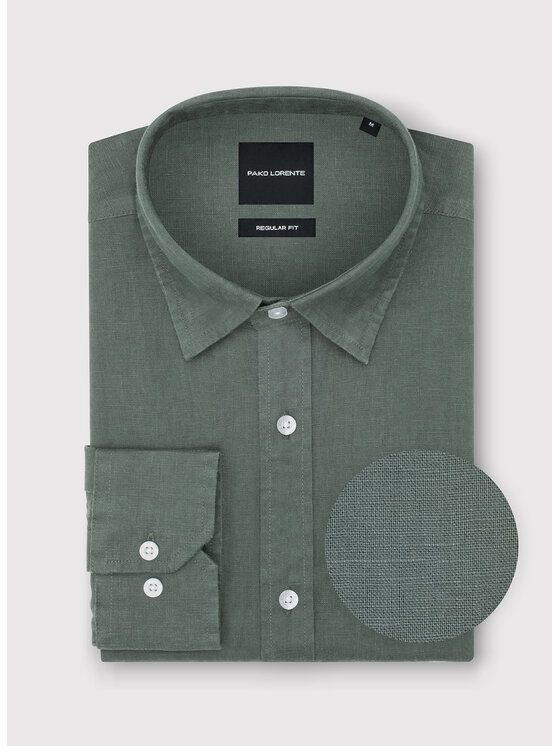 Pako Lorente Pako Lorente Koszula P26SF-1X-007 Zielony Regular Fit