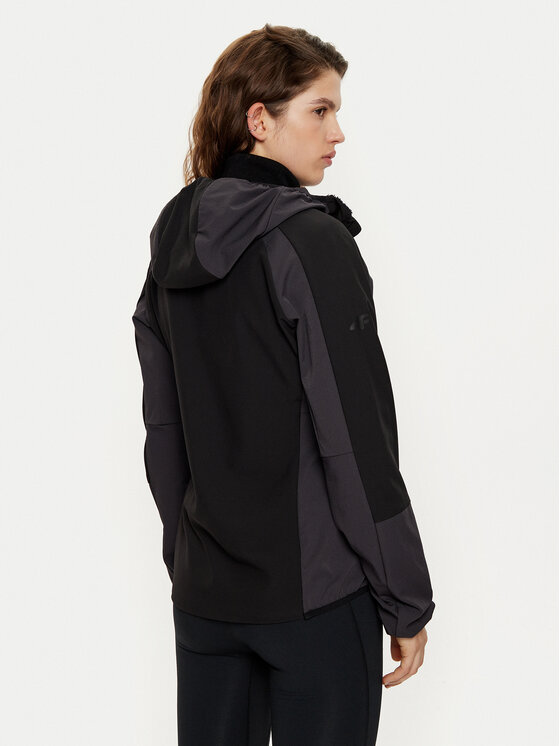 4F 4F Giacca di transizione 4FWAW24TTJAF688 Nero Regular Fit