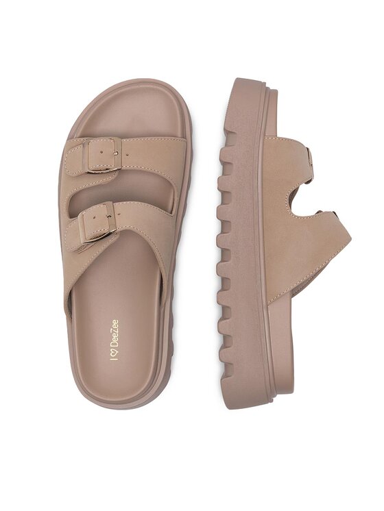 DeeZee DeeZee Klapki HY86009-19 Beżowy