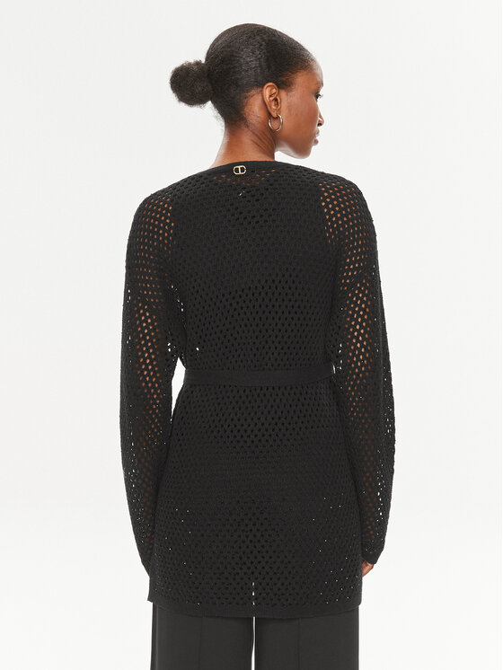 TWINSET TWINSET Kardigán 241TT3083 Čierna Regular Fit