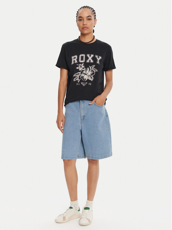 Roxy Roxy T-Shirt Oceanregular Poster ERJZT06017 Tmavomodrá Regular Fit