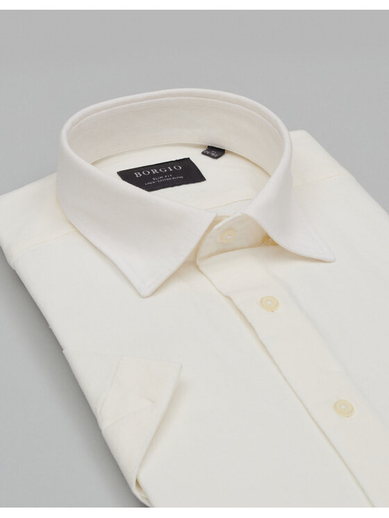 Borgio Borgio Koszula Canosa_00682 Biały Slim Fit