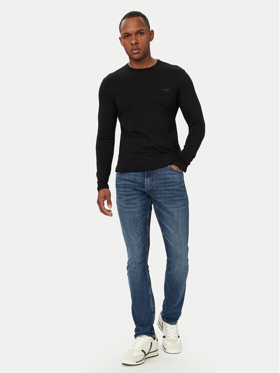 Guess Guess Longsleeve M6YI28 K3733 Чорний Regular Fit