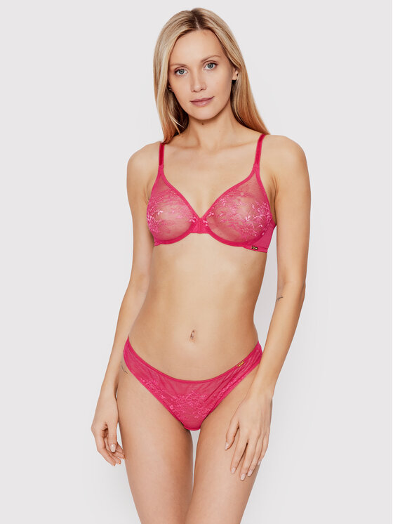 Gossard Gossard Stringtanga Glossies Lace 13006 Rosa
