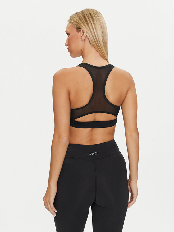 Reebok Reebok Спортен сутиен Lux Bold Racr Bra 100075369 Черен Slim Fit