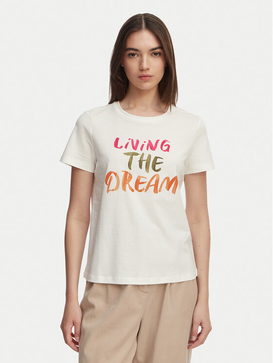 Vero Moda Tricou Jida 10340948 Alb Regular Fit