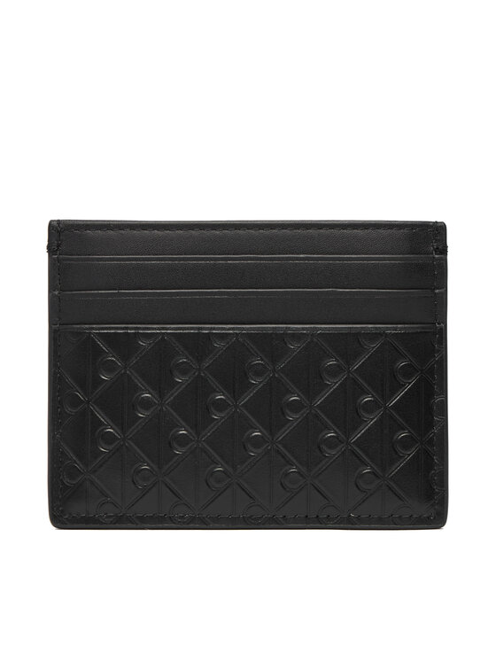 Calvin Klein Calvin Klein Kreditkartenetui Embossed Emblem Card Case LV04D1128G Schwarz