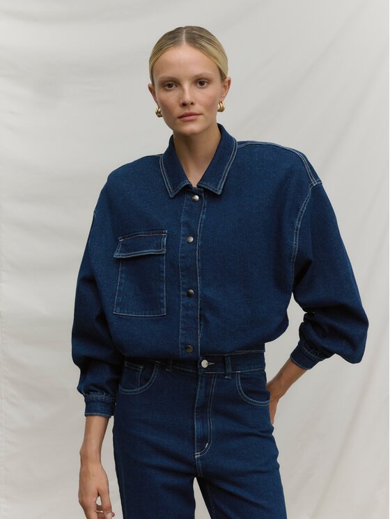 La Mania La Mania Bomber SKINNY 2 Blu Classic Fit