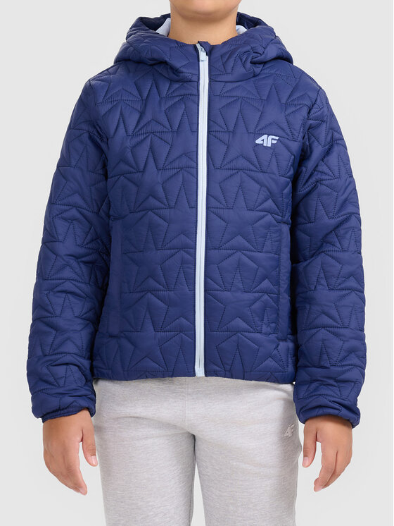 4F 4F Kurtka puchowa 4FJWAW26TDJAF0919 Granatowy Active Fit