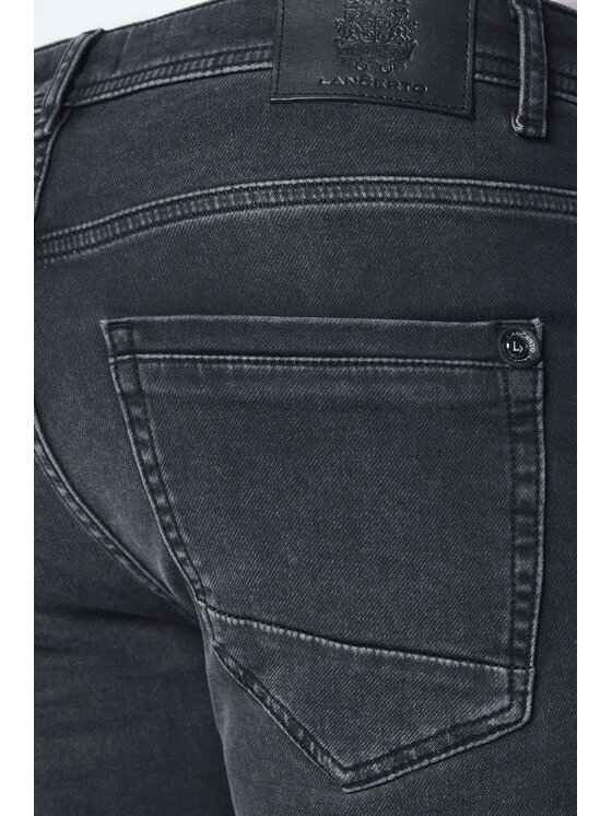 Lancerto Lancerto Szorty materiałowe Nero SZO113124000002 Szary Slim Fit