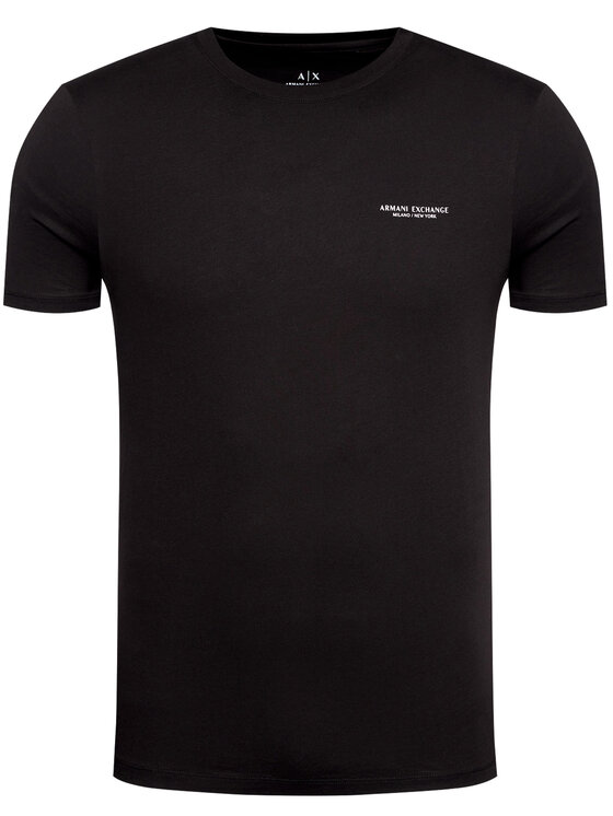 Armani Exchange Armani Exchange Tričko 8NZT91 Z8H4Z 1200 Čierna Regular Fit