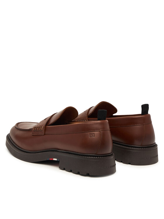 Tommy Hilfiger Tommy Hilfiger лоуфъри с дебела подметка Corporate Casual FM0FM05968 Кафяв