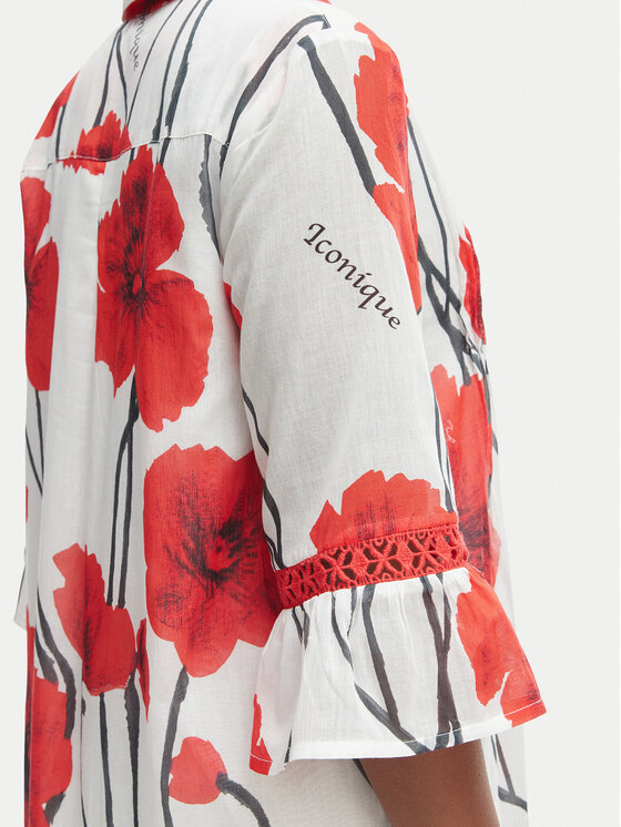 Iconique Iconique Літня сукня IC26-087 Червоний Regular Fit