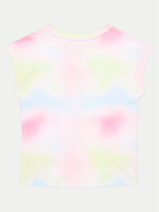 Guess Guess Tricou K4YI09 K6YW3 Colorat Boxy Fit