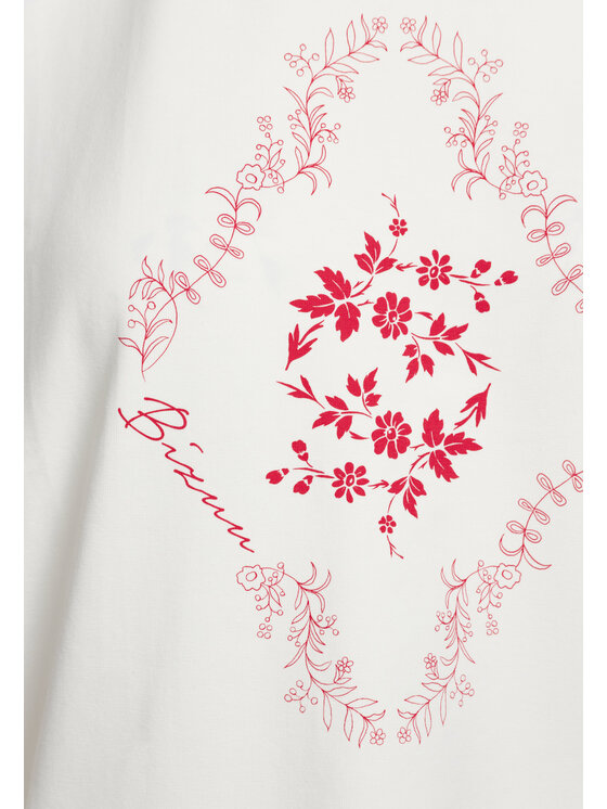 BIZUU BIZUU T-Shirt MIRE Biały Standard Fit