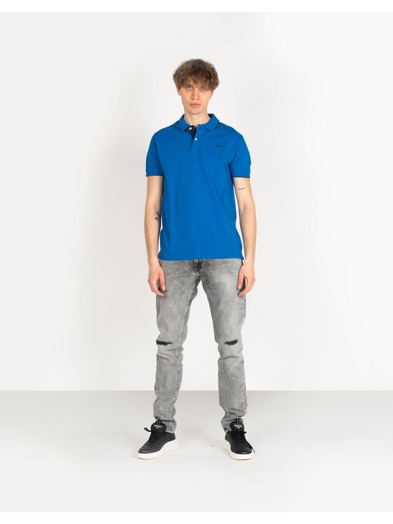 Pepe Jeans Pepe Jeans Polokošeľa PM541431 | Lucas Modrá Regular Fit