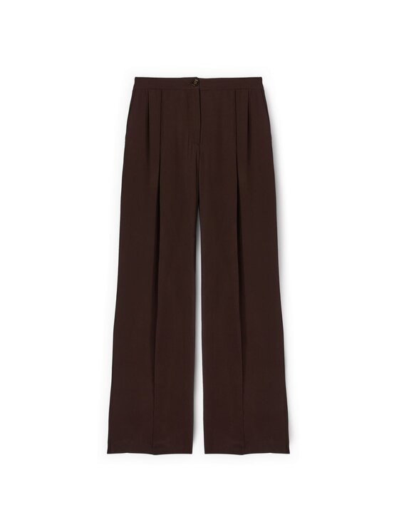 Motivi Motivi Pantaloni di tessuto P00DQ004561N032 Marrone Over Fit