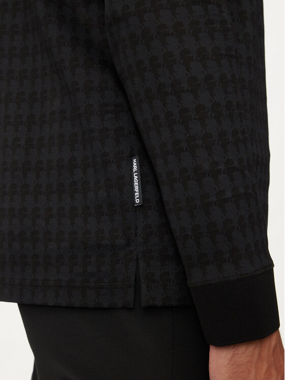KARL LAGERFELD KARL LAGERFELD Polokošeľa 745009 544202 Čierna Regular Fit