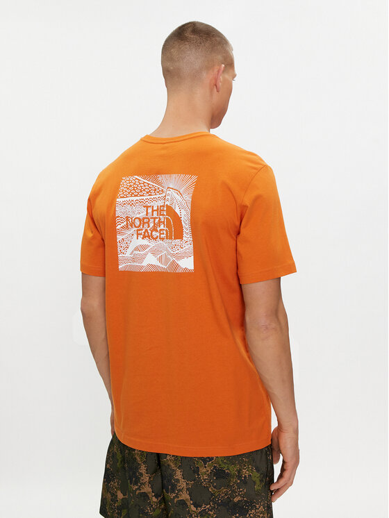 The North Face The North Face Tricou Redbox NF0A87NV Portocaliu Regular Fit