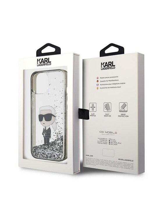 KARL LAGERFELD KARL LAGERFELD Etui na telefon iPhone 15 Przezroczysty
