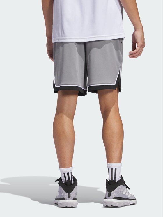adidas adidas Szorty sportowe Basketball Badge of Sport Szary Loose Fit