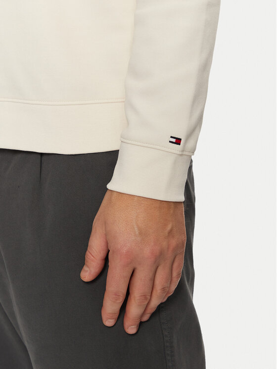 Tommy Hilfiger Tommy Hilfiger Bluza Icon MW0MW38349 Écru Regular Fit