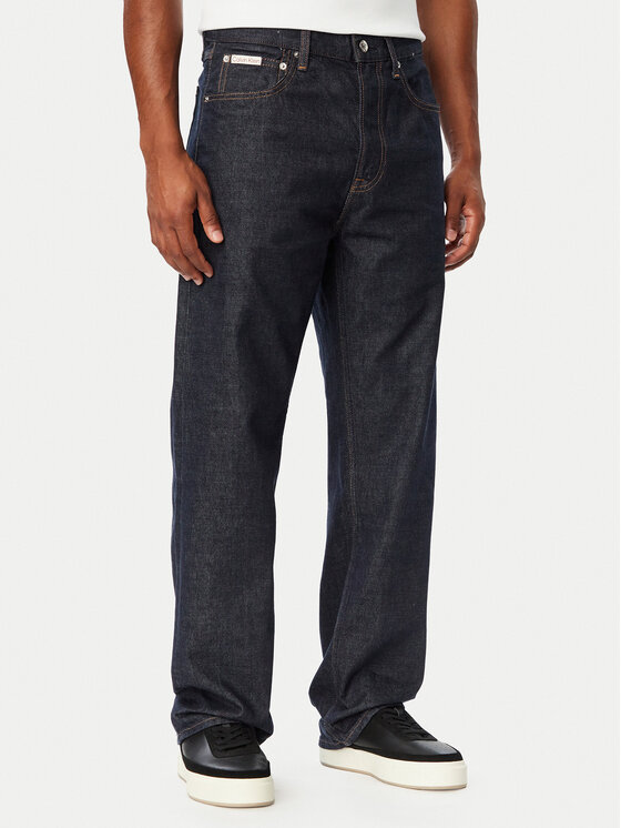 Calvin Klein Jeans Calvin Klein Jeans Jeansy 90s LV04RH701G Granatowy Straight Fit