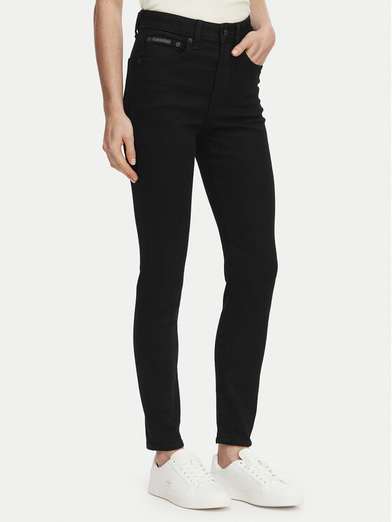 Calvin Klein Jeans Blugi Classic LV047F488G Negru Skin Fit