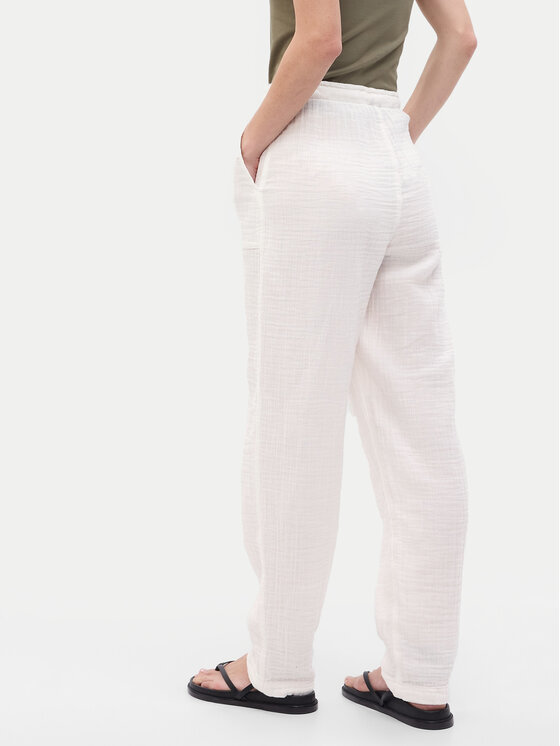 Gap Gap Hlače 541243-02 Bijela Loose Fit