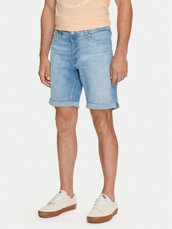 Jack&Jones Jack&Jones 2er-Set Jeansshorts Rick 12257109 Bunt Regular Fit