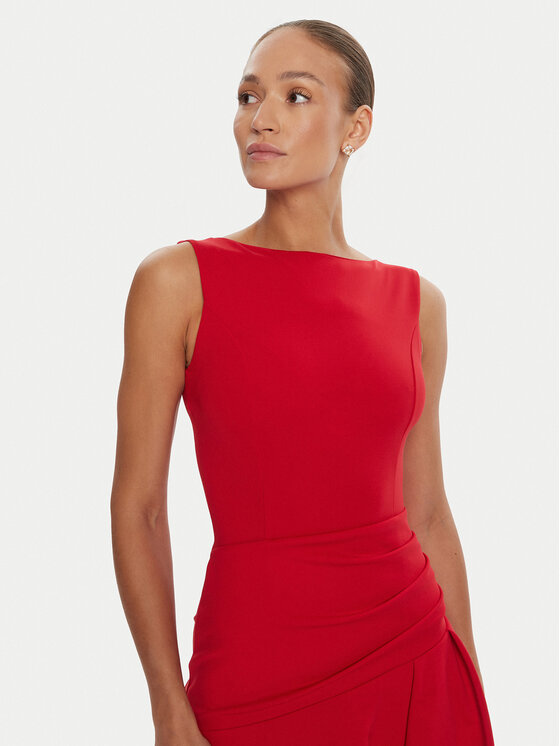 Rinascimento Rinascimento Коктейльна сукня CFC0125337003 Червоний Regular Fit
