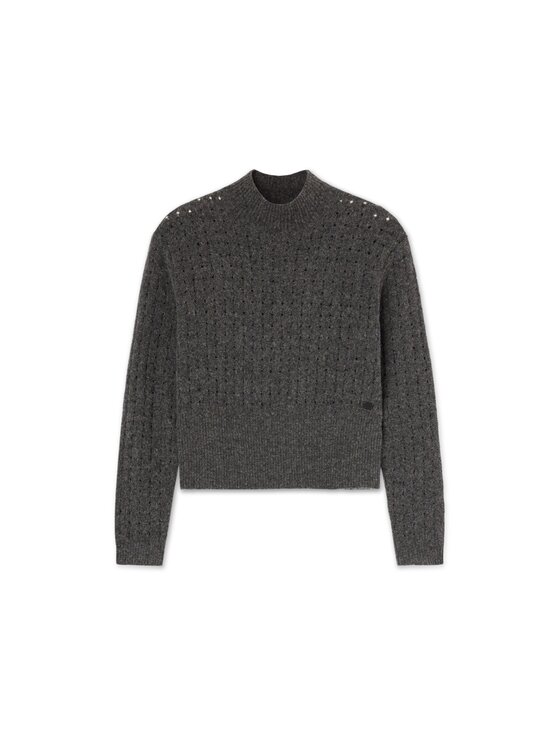 Trussardi Trussardi Sweter M0396001288N027 Szary Over Fit