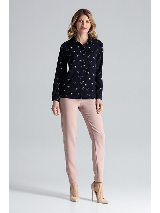 FIGL FIGLFIGL Camicia M284 Blu scuro Regular Fit