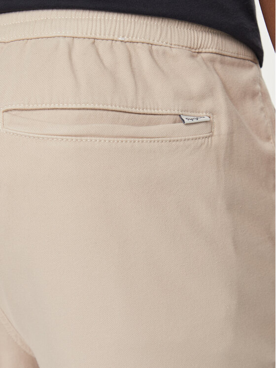 Pepe Jeans Pepe Jeans Spodnie dresowe Gymdigo Pull On Pant PM211692 Beżowy Regular Fit