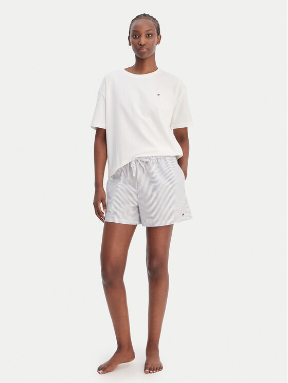 Tommy Hilfiger Tommy Hilfiger Pidžama UW0UW06306 Bijela Regular Fit