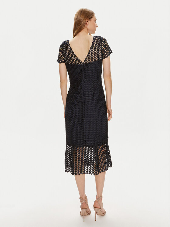 Joseph Ribkoff Joseph Ribkoff Sukienka koktajlowa 242704 Granatowy Regular Fit