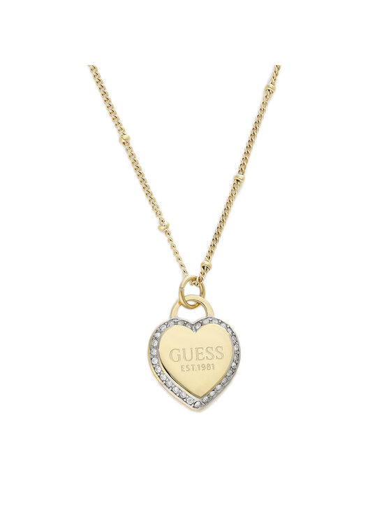 Guess Guess Naszyjnik JUBN01 420JW Złoty