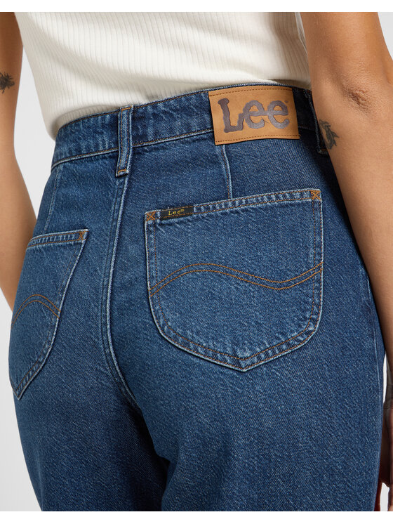 Lee Lee Jeansy 112363523 Niebieski Palazzo Fit
