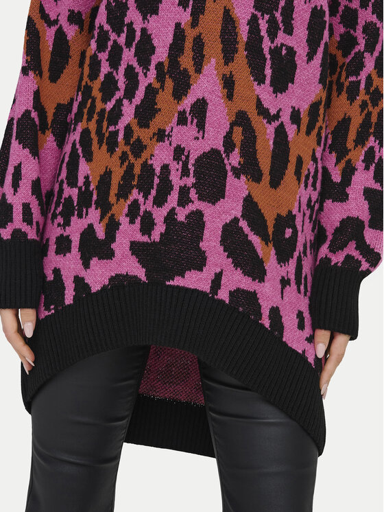 ONLY ONLY Sweter Helena 15332159 Różowy Oversize