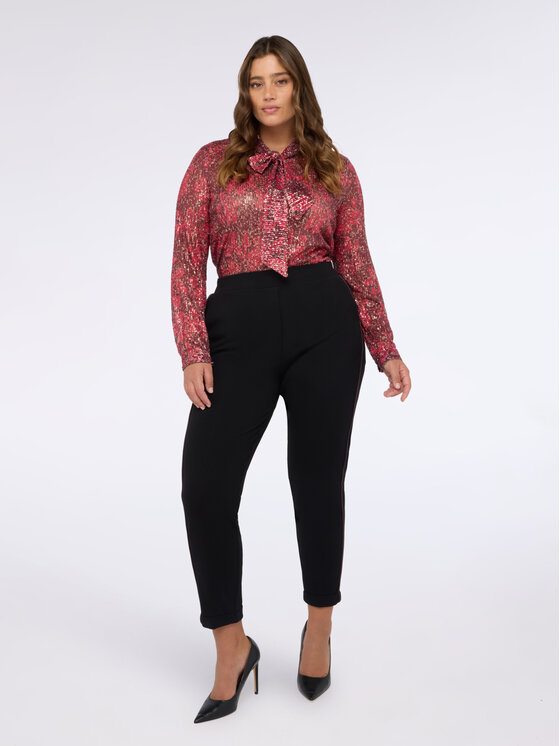 Fiorella Rubino Fiorella Rubino Spodnie materiałowe P022L002347N033 Czarny Slim Fit