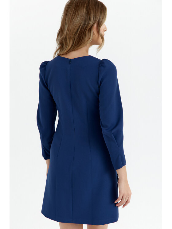 Makover Makover Sukienka wieczorowa K148 Granatowy Ladies Fit