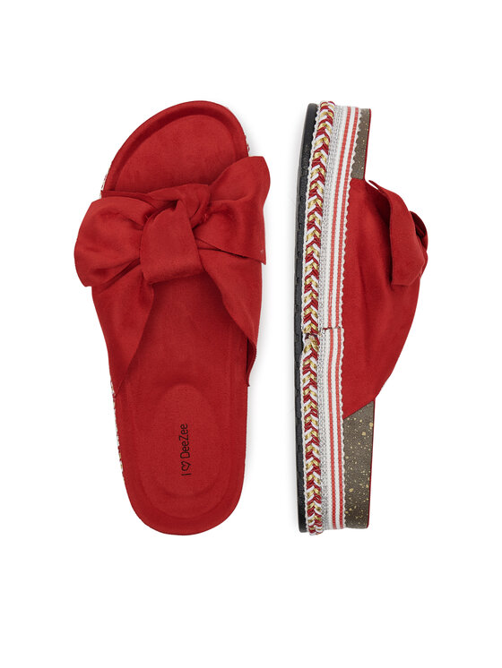 DeeZee DeeZee Klapki E2050-3 Czerwony