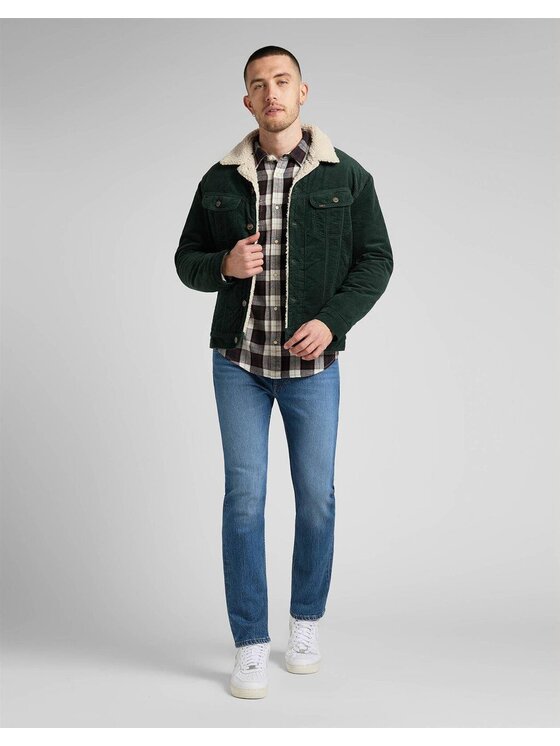 Lee Lee Kurtka zimowa SHERPA JACKET Zielony Regular Fit