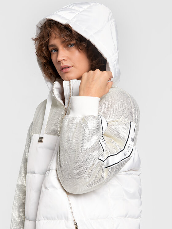Liu Jo Sport Liu Jo Sport Giubbotto invernale TF2259 T4558 Bianco Relaxed Fit