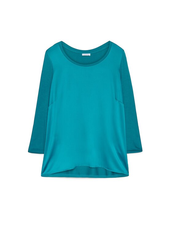 Fiorella Rubino Fiorella Rubino T-shirt G247L008552N024 Turchese Regular Fit